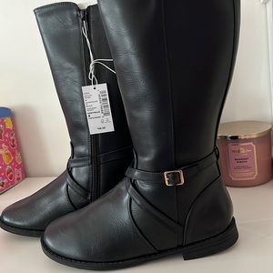 The children’s place black riding boots
